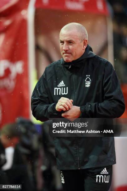 Mark Warburton the head coach / manager of Nottingham Forest the game after the Carabao Cup First Round match between Nottingham Forest and...