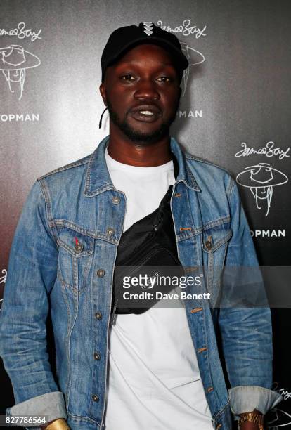 Arnold Oceng attends the launch of James Bay's new Topman collection at The Ace Hotel on August 8, 2017 in London, England.