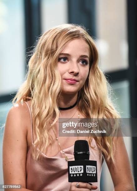 Jackie Evancho attends the Build Series to discuss her show 'Growing Up Evancho' at Build Studio on August 8, 2017 in New York City.