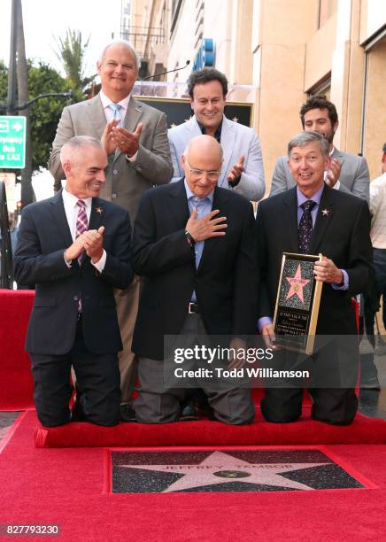 Jeff Zarrinnam, Mitchell Hurwitz, and Joe Lewis Mitch O'Farrell, Jeffrey Tambor, and Leron Gubler at the ceremony honoring Jeffrey Tambor with a star...