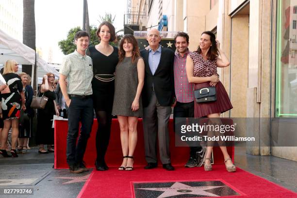Rhys Ernst, Our Lady J, Kathryn Hahn, Jeffrey Tambor, Jay Duplass, and Amy Landecker at the ceremony honoring Jeffrey Tambor with a star on the...