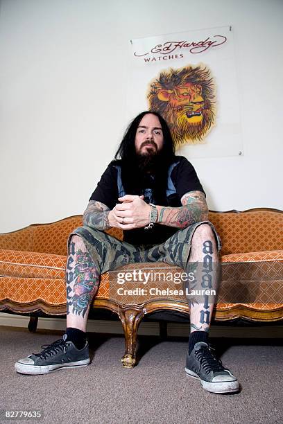 Musician Blasko of Ozzy Osbourne poses at the Ed Hardy Watches showroom on September 9, 2008 in North Hollywood, California.