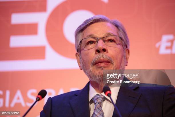 Antonio Luiz Seabra, co-founder and chairman of Natura Cosmeticos SA, listens during the 2017 Exame Chief Executive Office event in Sao Paulo,...