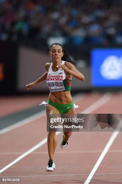 Ivet LALOVA-COLLIO, Bulgaria, during 200 meter heats in London at the 2017 IAAF World Championships athletics on August 8, 2017.