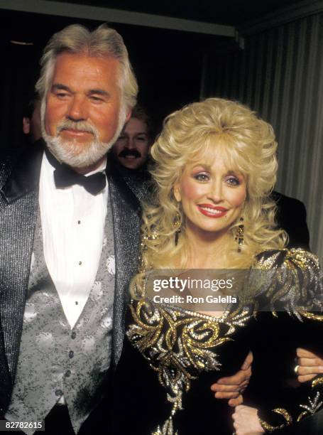 Musicians Kenny Rogers and Dolly Parton attend The RP Foundation Fighting Blindness Humanitarian Award Dinner Honoring Frank Bennack, Jr. On April...