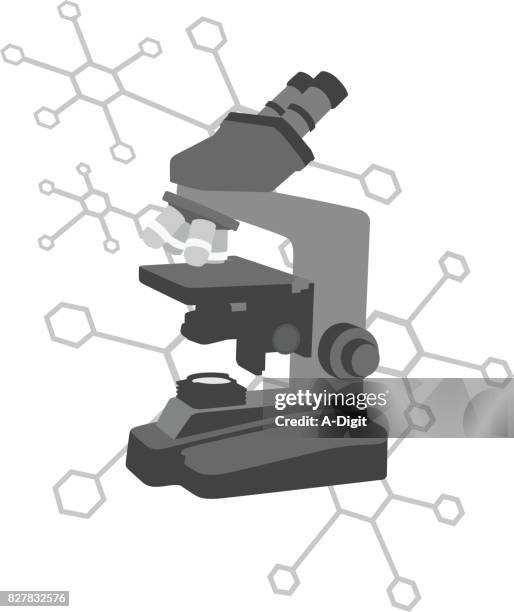 Microscope Design/layout 4,217 Blueprint Science Vector Microscope High Res Illustrations ...