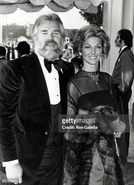 Musician Kenny Rogers and wife Marianne Gordon attending 20th Annual Grammy Awards on February 23, 1978 at the Shrine Auditorium in Los Angeles,...