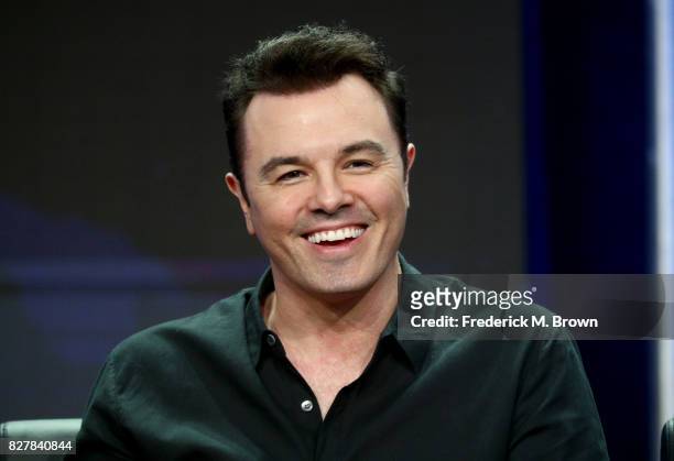 Creator/Writer/EP/Actor Seth MacFarlane of 'The Orville' speaks onstage during the FOX portion of the 2017 Summer Television Critics Association...
