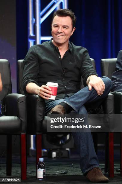 Creator/Writer/EP/Actor Seth MacFarlane of 'The Orville' speaks onstage during the FOX portion of the 2017 Summer Television Critics Association...