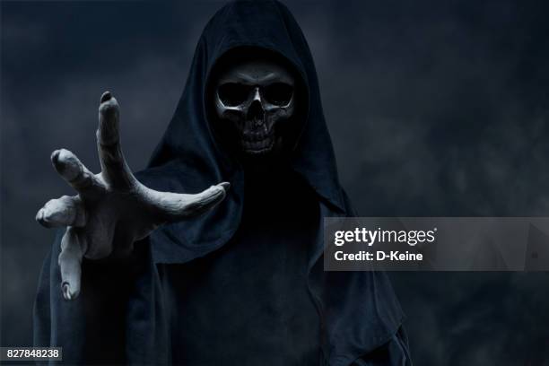 grim reaper - monster fictional character stock pictures, royalty-free photos & images