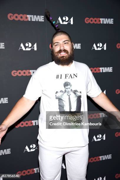 The Fat Jew attends "Good Time" New York Premiere at SVA Theater on August 8, 2017 in New York City.