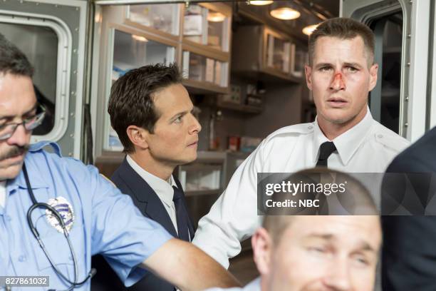 Keep The Faith" Episode 407 -- Pictured: Scott Wolf as Scott Clemmens, Brendan Fehr as Drew Alister --