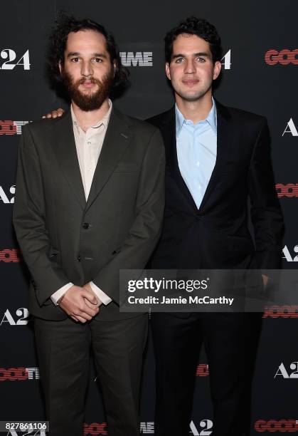 Josh Safdie and Ben Safdie attend "Good Time" New York Premiere at SVA Theater on August 8, 2017 in New York City.