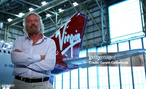Virgin Atlantic President Sir Richard Branson speaks out against the proposed monopoly between British Airways, American Airlines and Iberia, at...