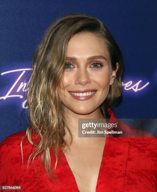 Actress Elizabeth Olsen attends The New York premiere of "Ingrid Goes West" hosted by Neon at Alamo Drafthouse Cinema on August 8, 2017 in the...