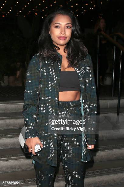 Vanessa White attends James Bay x TOPMAN - launch party at Ace Hotel Shoreditch on August 8, 2017 in London, England.
