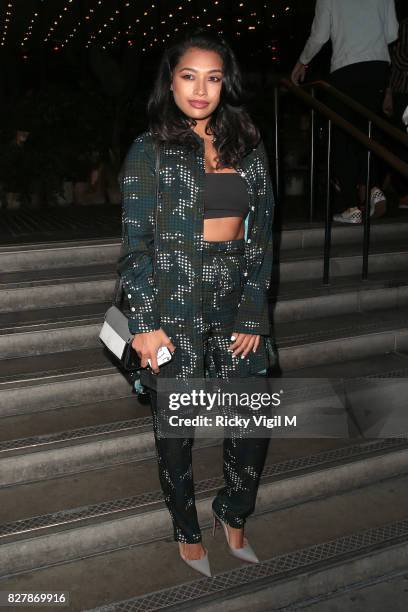 Vanessa White attends James Bay x TOPMAN - launch party at Ace Hotel Shoreditch on August 8, 2017 in London, England.