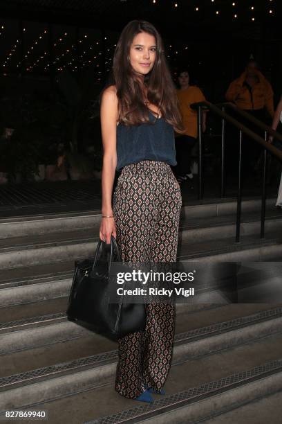 Sarah Ann Macklin attends James Bay x TOPMAN - launch party at Ace Hotel Shoreditch on August 8, 2017 in London, England.