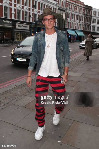 Oliver Proudlock attends James Bay x TOPMAN - launch party at Ace Hotel Shoreditch on August 8, 2017 in London, England.