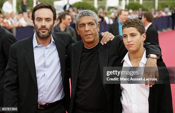 Antony Delon, and Samy Naceri and his son Julian arrives for the screening of the movie 'Miracle at St Anna' by US director Spike Lee, on September...