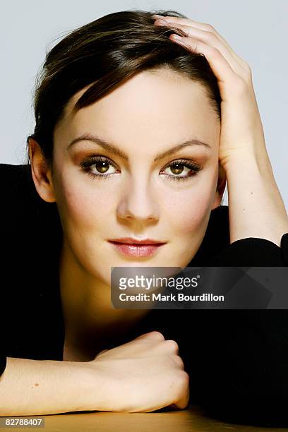 Actress Rachael Stirling poses for a portrait shoot for the Sunday Times newspaper in London on November 11, 2003.