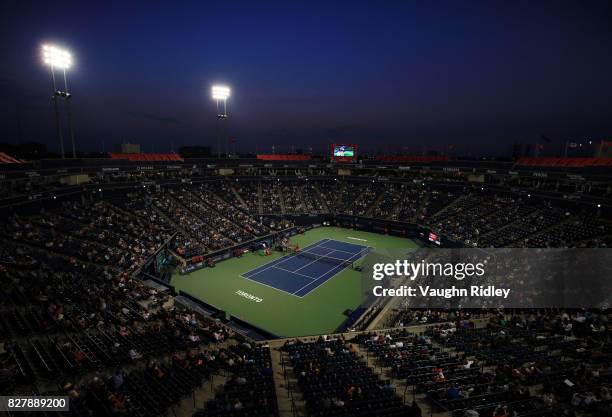 General view during the evening session on Day 4 of the Rogers Cup at Aviva Centre on August 8, 2017 in Toronto, Canada.