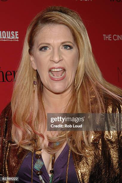 Comedian Lisa Lampanelli attends the Cinema Society & Nars' screening of 'The Women' at AMC Lowes 19th St. On September 11, 2008 in New York City.