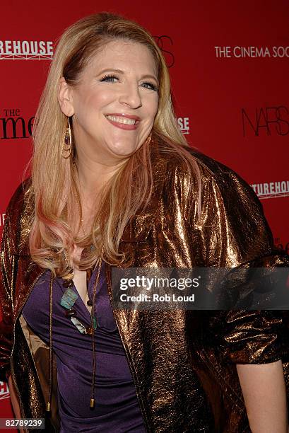 Comedian Lisa Lampanelli attends the Cinema Society & Nars' screening of 'The Women' at AMC Lowes 19th St. On September 11, 2008 in New York City.