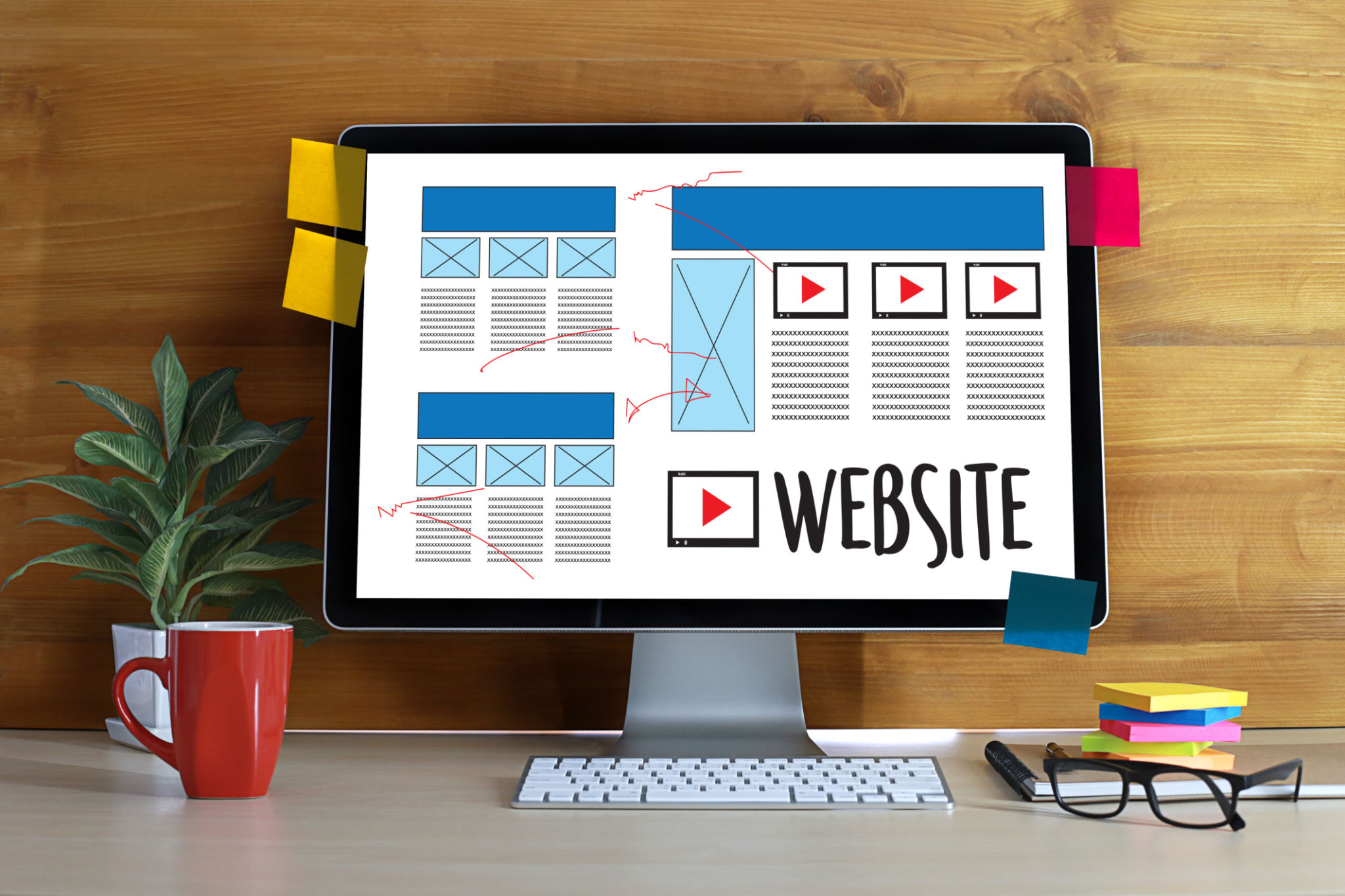 clean website layout