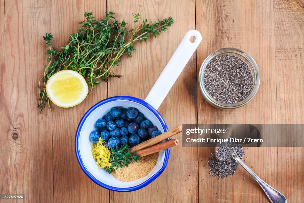 Blueberry Jam with Chia Seeds