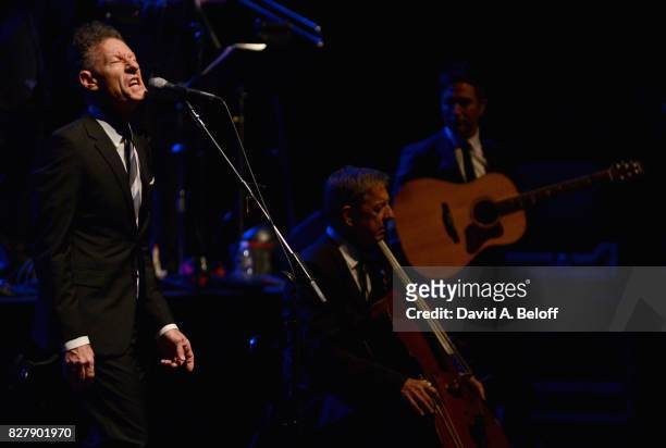 Lyle Lovett and his big band perform live at Sandler Center For The Performing Arts on August 8, 2017 in Virginia Beach, Virginia.