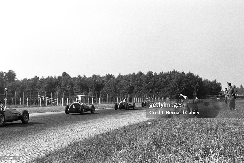 Onofre Marimon, Nino Farina, Juan Manuel Fangio, Alberto Ascari, Grand Prix Of Italy