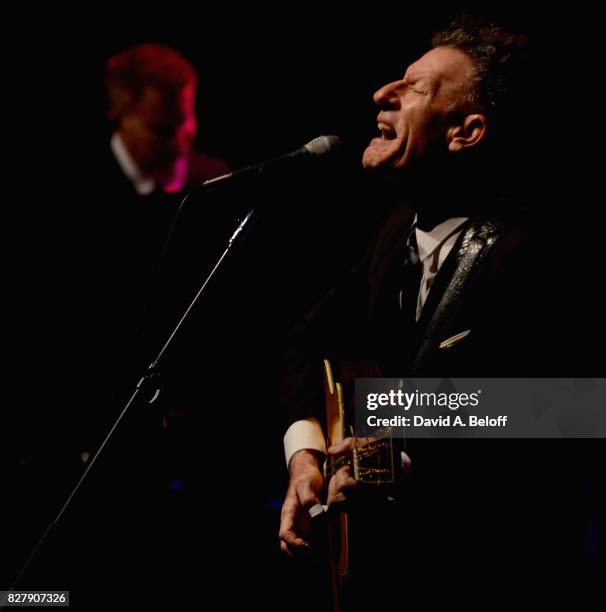 Lyle Lovett and his big band perform live at Sandler Center For The Performing Arts on August 8, 2017 in Virginia Beach, Virginia.