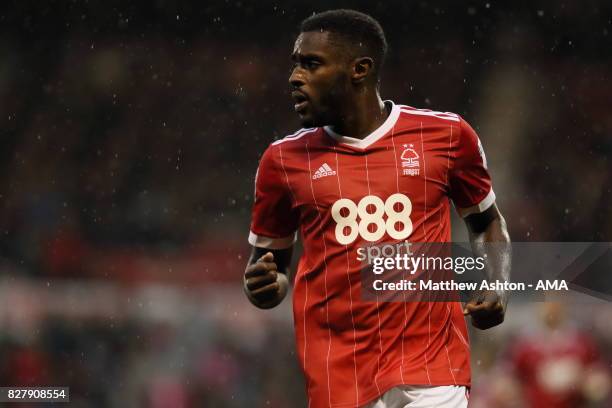 Mustapha Carayol of Nottingham Forest during the game after the Carabao Cup First Round match between Nottingham Forest and Shrewsbury Town at City...