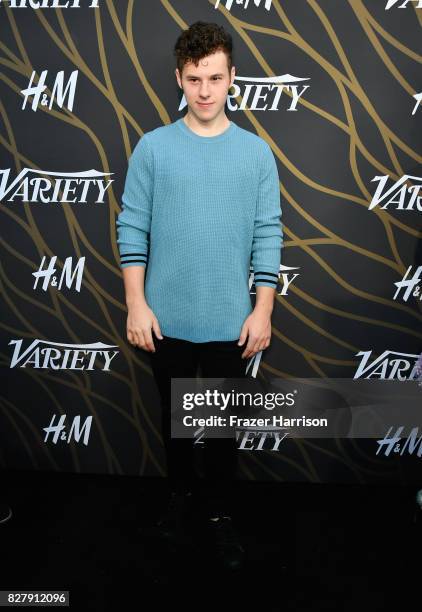 Nolan Gould attends Variety Power of Young Hollywood at TAO Hollywood on August 8, 2017 in Los Angeles, California.