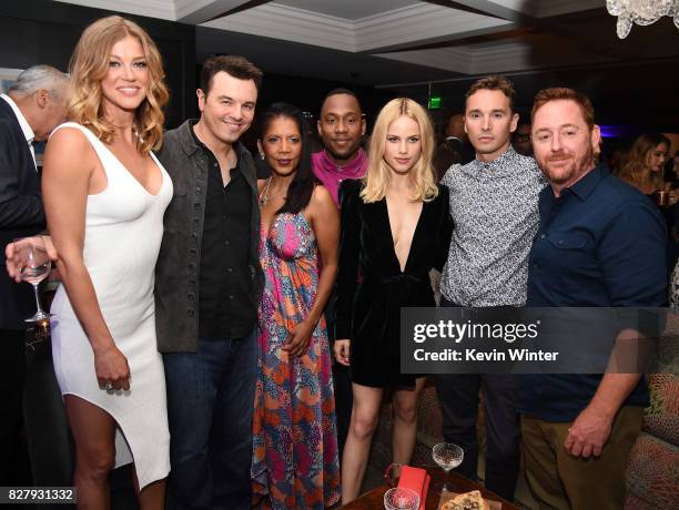 Adrianne Palicki, Seth MacFarlane, Penny Johnson, Mark Jackson, Halston Sage, J. Lee and Scott Grimes attend the FOX 2017 Summer TCA Tour after party...