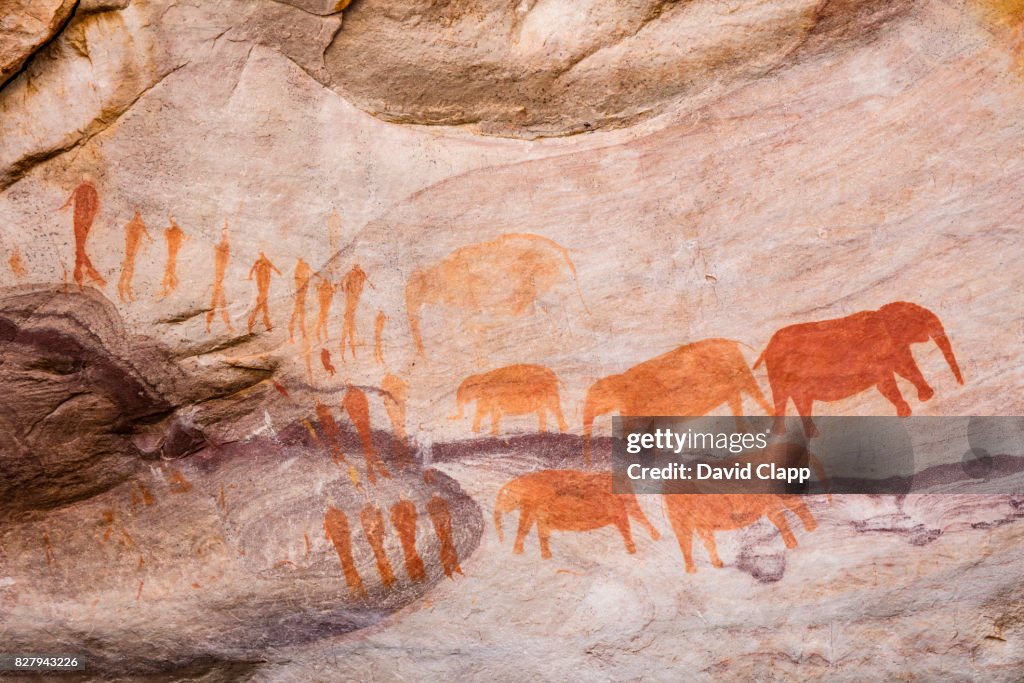 San Bushmen art in Cederberg, South Africa