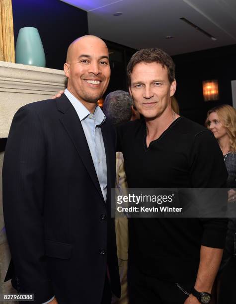 Coby Bell and Stephen Moyer attend the FOX 2017 Summer TCA Tour after party on August 8, 2017 in West Hollywood, California.