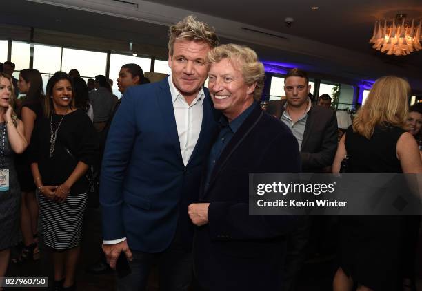 Gordon Ramsay and Nigel Lythgoe attend the FOX 2017 Summer TCA Tour after party on August 8, 2017 in West Hollywood, California.