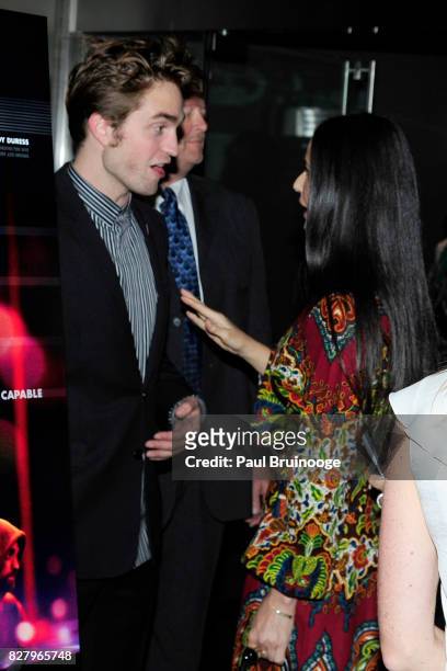 Robert Pattinson and Demi Moore attend "Good Time" New York Premiere at SVA Theater on August 8, 2017 in New York City.