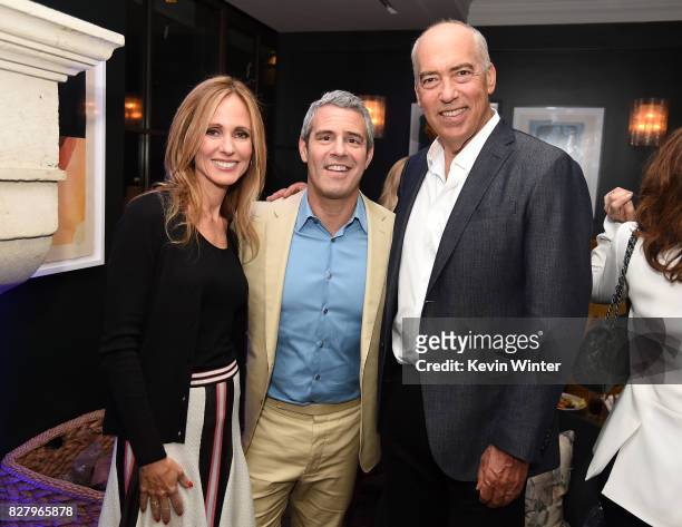 Dana Walden, Co-Chairman / CEO of Fox Television Group, Andy Cohen and Gary Newman, Co-Chairman / CEO of Fox Television Group attend the FOX 2017...
