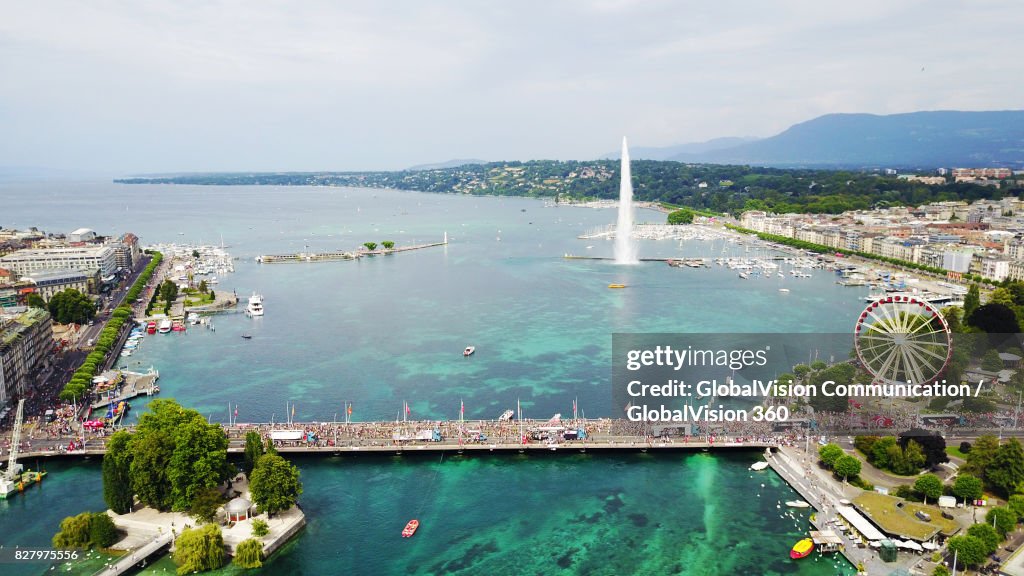 Lake Parade 2017 in Geneva, Switzerland