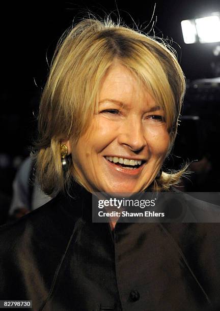 Martha Stewart attends Chado Ralph Rucci Spring 2009 at The Tent, Bryant Park on September 12, 2008 in New York City.