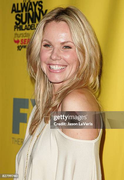 Actress Andrea Roth attends the "It's Always Sunny in Philadelphia" DVD release and premiere party at STK on September 10, 2008 in West Hollywood,...