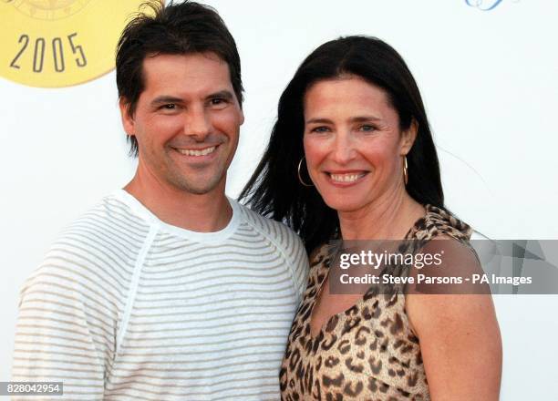 American actress Mimi Rogers with Chris Ciaffa