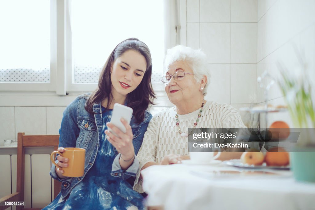 Social Worker Is Visiting A Senior Woman High-Res Stock Photo - Getty ...