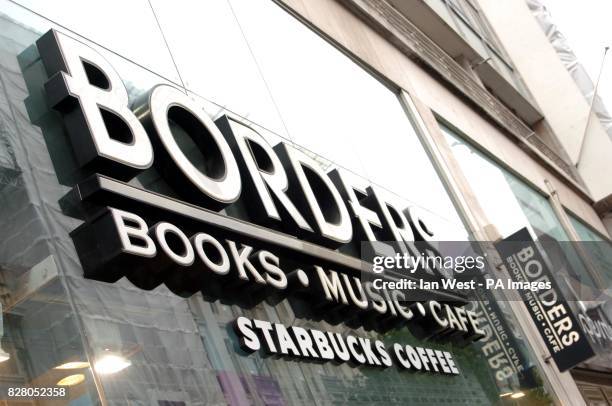 Borders book store on Oxford Street.