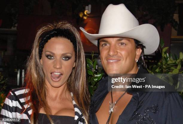 Jordan and Peter Andre during the afterparty.