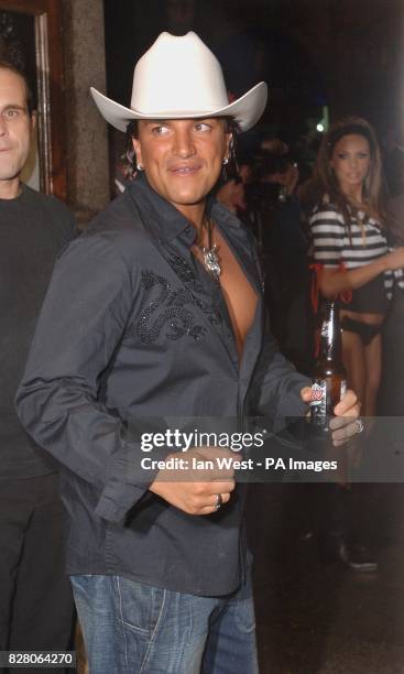 Peter Andre during the afterparty.