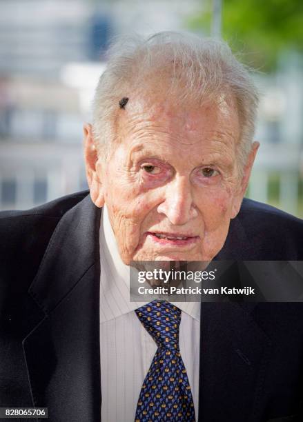 Jorge Zorreguieta, father of Queen Maxima, is seen at the Catholic University of Argentina on October 11, 2016 in Buenos Aires, Argentina.